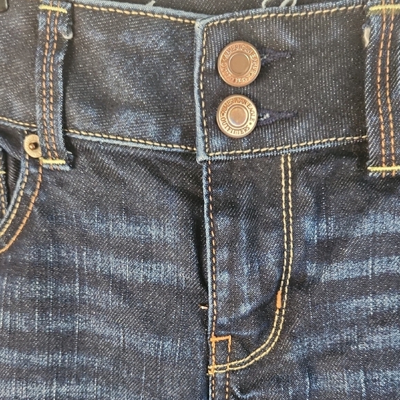 American Eagle Outfitters Dark Blue Ankle Jeans - Picture 3 of 7